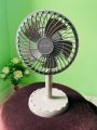 Joy Super JY-2218 DC Rechargeable Portable Mini Table Fan  Moving Fan 45 Degree Rotating JY-2218. 