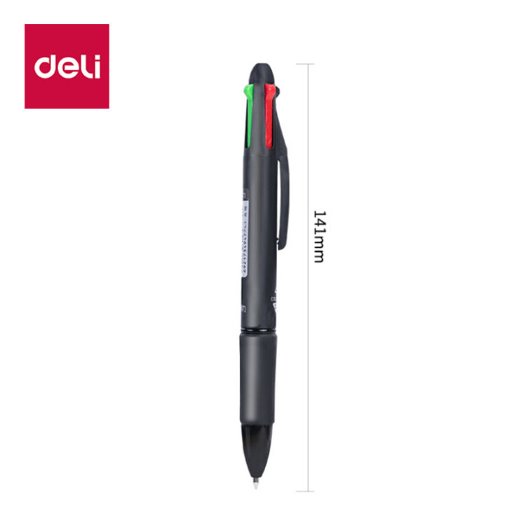 DELI%204%20In%201%20Ballpoint%20Pen%200.7%20mm%20Color%20Ball%20Pens%20Blue%20Black%20Red%20Green%20Writing%20Pen%20School%20Office%20Stationery%20-%20Image%207
