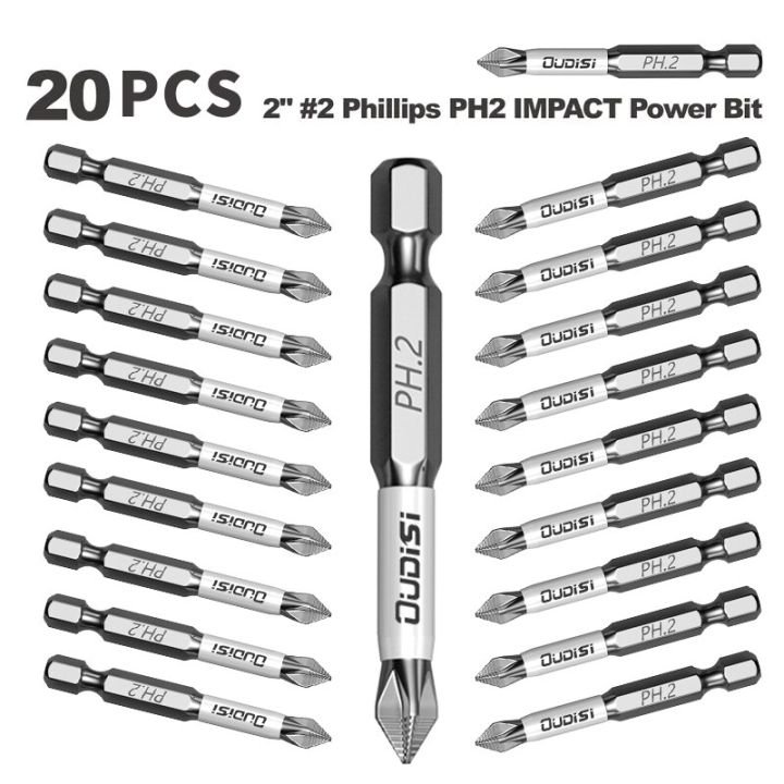 50mm/2Inch Phillips PH2 Impact Screwdriver Bit - Perfect for Plastic ...