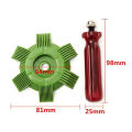 Universal Radiator Fin Repair Comb Air Conditioner Car Cooling Condenser Comb AC Cleanning Brush Diameter 81mm Repair Tools. 