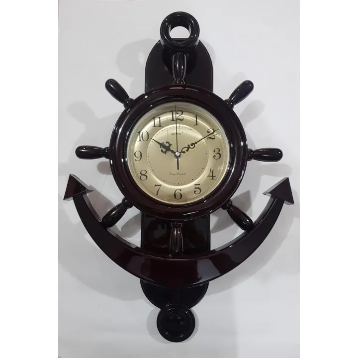 WALL%20CLOCK%20ANCHOR%20WALL%20CLOCK%20NEW%20STYLISH%20WALL%20CLOCK%20Wall%20clock%20-%20plastic%20Made-%20Beautiful%20Design-%20Pendulum-%201%20Years%20Warranty%20-%20Image%205