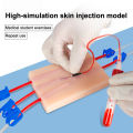 Venipuncture Injection Practice Pad Simulation Human Skin Tear Resistant Portable For Students Nurses Suture Training Model.