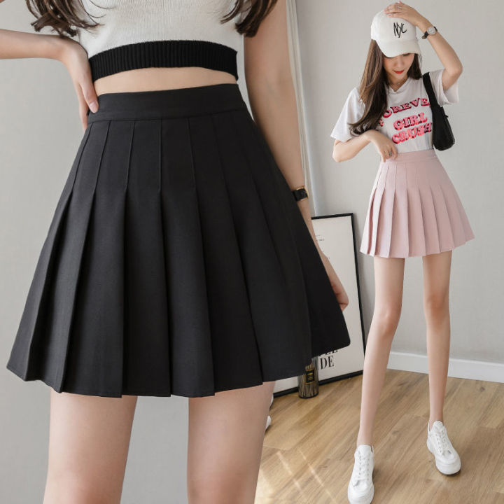 Mini%20Skirts%20Womens%202024%20Summer%20Japanese%20School%20Pleated%20Skirts%20High%20Waist%20Kawaii%20Cute%20Pink%20Plaid%20Skirt%20Uniform%20Harajuku%20Jupe%20-%20Image%203