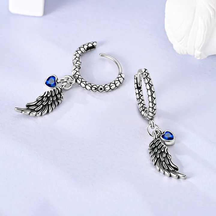 Woman%20Earring%20925%20Silver%20Original%20Eardrop%20Hoop%20Earring%20Sunflower%20Bee%20Bow%20Fashion%20Jewelry%20-%20Image%204