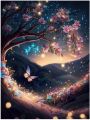 Diamond Painting 5D DIY Fantasy Moon Tree Landscape Full Drill Rhinestones Mosaic  Handmade Products Home Decor Gift. 