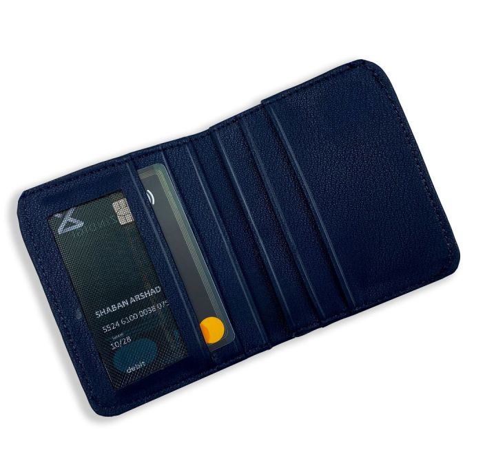 Genuine Leather Slim Bifold Wallet for Men - 6-Card Holder with ID - Image 6