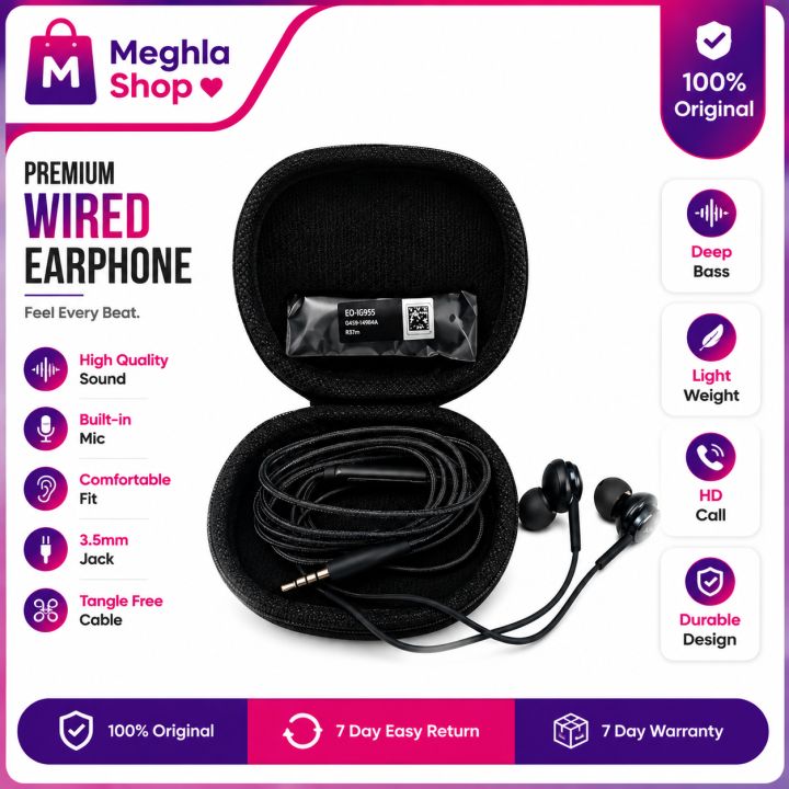 Wire Control Headset for Smartphone 3.5mm In-ear Wired Microphone Volume Control Headset Earphone - Headphone