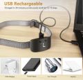 Touch Dog Training Device-Humanized, Non-Impact Barking Collar-With 3 Modes-Small, Medium And Large Dog Breeds-Harmless Training Bark Stopper-Adjustable USB Charging (Black). 