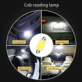 10Pcs/Lot C5W LED Bulb Festoon 31/36/39/41mm 12V 24V COB 6500K White Car Interior Dome Reading Lights Trunk License Plate Lamp T. 