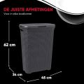 New Laundry Basket Plastic Mesh Dustbin for Kitchen Decent Design For Washing Clothes. 