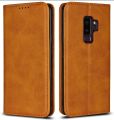 Samsung Galaxy S9 Plus Premium Leather Book Cover with Card Slots. 