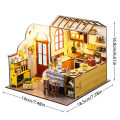 NEW DIY Wooden Mini Seaside Villa Miniature Building Kits Doll Houses With Furniture Casa Dollhouses for Friends Birthday . 