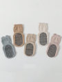 5 Pairs of Baby Floor Socks for All Seasons Kidsren's Non-Slip Baby Toddler Socks Soft Bottom Indoor Cute Boys and Girls Socks.
