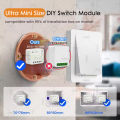 10A Zigbee Mini Smart Switch Module DIY Home Automation Breaker Relay Support Home Assistant Z2M/Yandex Zigbee Gateway Required. 