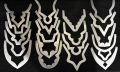 Neck Design Bukram Pasting (10 pcs) | Bukram Gala | Neck Bukram Fusing (White Color) for Sewing | Tailoring, Fashion Designing, Boutique, etc (Mix Design 10 Pieces). 