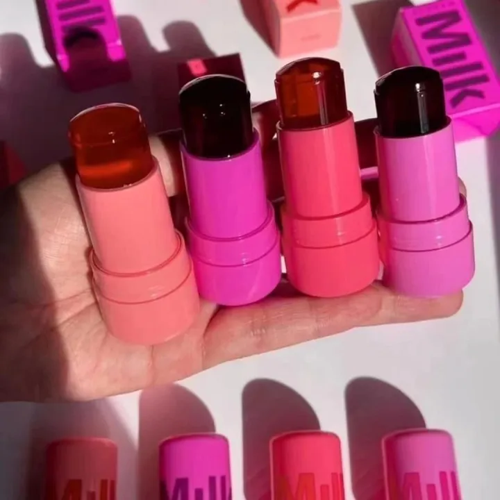 Pack of 4 Milk Jelly Tint Lip & Cheek Stain – 4 Pcs Set | Glossy, Long ...