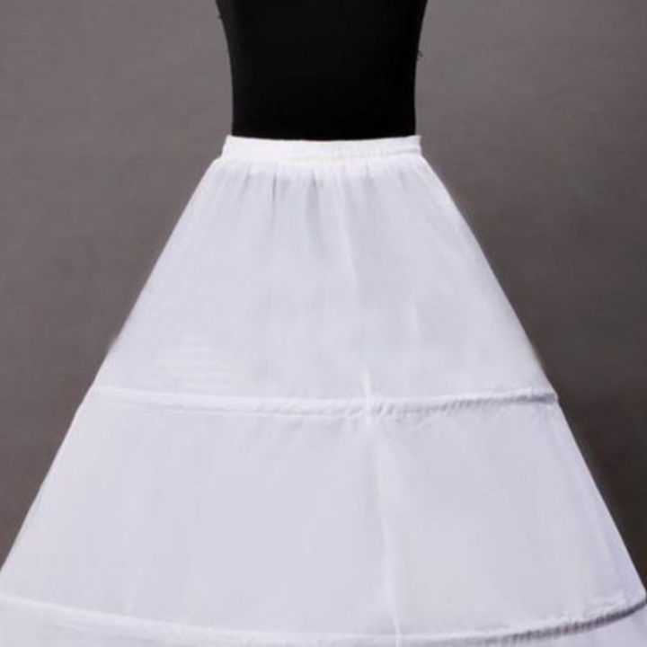 Women's%20Fluffy%20Inner%20Petticoat%20Skirt%20Brace%204%20Rings%20Steel%20Ring%20Elastic%20Belt%20Adjustable%20Floor%20Length%20Bride%20Wedding%20Dress%20-%20Image%204