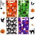 10/20/50pcs Scary Halloween Candy Bags Pumpkin Ghost Goodies Cookies  Packing Bags Trick Or Treat Bags Halloween Decorations. 