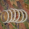 Pearl Stone Bangles New Design 2024. 