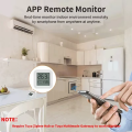 Mini Zigbee 3.0 Temperature Humidity Sensor LCD Screen App Remote Control Thermometer via Tuya Smart Life for Smart Home.