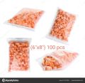 Zipper poly bag/ziplock poly Bag /Food Grade lock bag (6"*8")100pcs. 