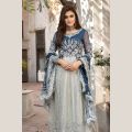 Rang-e-Bahar party and wadding wear Embroidered Crinkle Chiffon dress. 