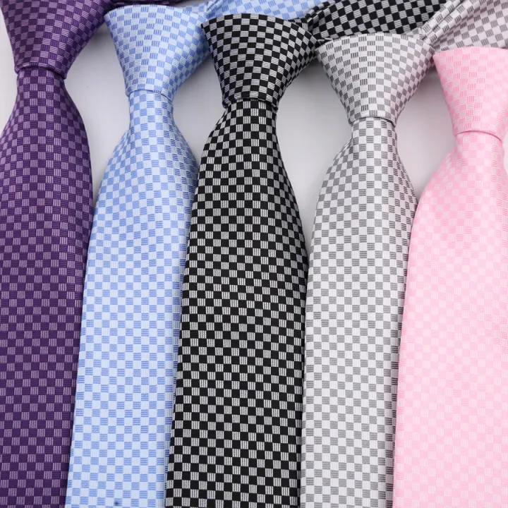 New%208CM%20Mens%20Tie%20Necktie%20Polka%20Dot%20Solid%20Ties%20For%20Man%20Groom%20Groomsman%20Jacquard%20Woven%20Ascot%20Neck%20Tie%20Formal%20Business%20Party%20-%20Image%203
