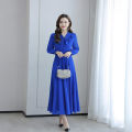 New Women Casual Tie Design Weightless Georgette China Kurti Blue Color. 