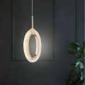 modern warm minimalist exquisite small oval Interiour luxury chandelier. 