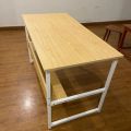 Functional Home Office and Writing Table for Office Professionals and Students,  College and School tables, Students study purpose table, Training and conference room tables, laboratories use MDF wood tables, Modern Work Desk with Open Shelf. 
