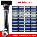 Razor Classic 6 Layer Safety Razor for Mens Shaving&Womens Hair Removal Shaving Blades Manual Shaver. 