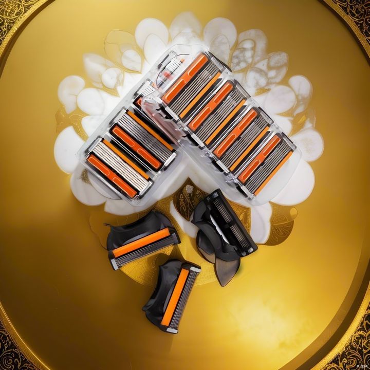 6-layer%20Manual%20Razor%20Set,%201%20Handle%20With4/8/12/16/24%20Refills%20Stainless%20Steel%20Manual%20Shave%20Razors%20For%20Daily%20Face%20Care%20-%20Image%202