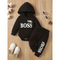 3-24 Months Newborn Baby Boy Clothing Suit Long Sleeve Hooded Romper+Pants Spring&Autumn Sports Style Toddler boy 2PCS Clothes. 