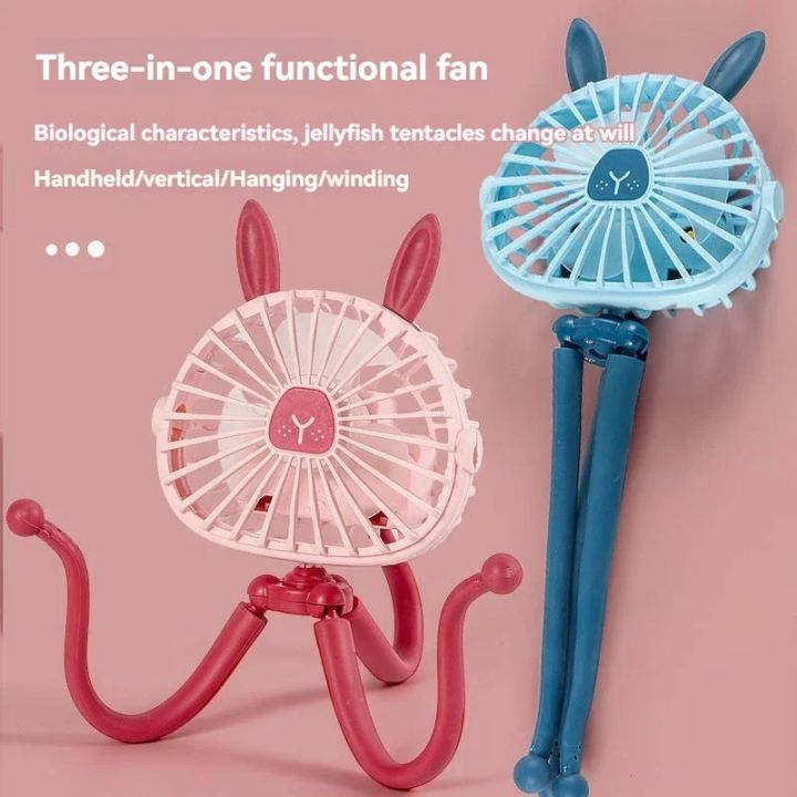 USB%20Rechargeable%20Octopus%20Electric%20Fan%20%20Stroller%20Fan%20Crib%20Portable%20Silent%20Small%20FanMulti%20Functional%20Handheld%20Mini%20Octopus%20Fan%20-%20Image%202