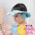 Baby Shower Soft Cap Adjustable Hair Wash Hat for Kids Ear Protection Safe Children Shampoo Bathing Shower Protect Head Cover. 