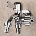 Multipurpose faucet, 2 way stainless steel faucet, 304 double faucet, washing machine, pool faucet, 2 way faucet, bathroom faucet. 