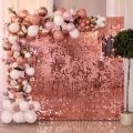 1Pc Square Curtain Backdrop Birthday Wedding Decoration Glitter Foil Tinsel Graduation Party Photobooth Background Decor. 