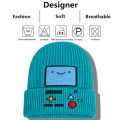 New Cartoon Adventure Time Casual Beanies For Women Men Hip Hop Beanie Hat Lovely Warm Knitted Skull Bonnet Gorros Ski Skullies. 