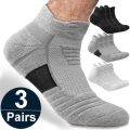 1/3 Pairs Anti-slip Football Socks Men Cotton Sock Short Long Tube Soccer Basketball Sport Socks Breathable Deodorous Sock 39-45.