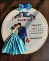 Customized Bat Paki / Marriage Fixed / Date Fixed Hand Embroidery Hoop - 8 Inch Wooden Frame | Personalized Gift. 
