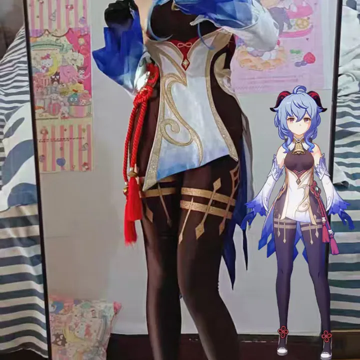 Genshin%20Impact%20Ganyu%20Cosplay%20Pantyhose%20Anime%20Matching%20Printing%20Decoration%20Stockings%20Role%20Play%20Socks%20Halloween%20Costumes%20Long%20sock%20-%20Image%205