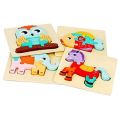 Wooden Jigsaw Puzzles for Toddlers 1 2 3 4 Year Old, 1 Pack of Montessori Toy Wooden Puzzle Educational Learning Toys & Gifts for Kids. 
