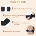 5PC Bra Extenders Strap 2 Rows Women Ajustable Intimates Lengthened Bra Hook Buckle Bra Extension. 