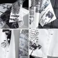 Men's Short sleeve Print Shirts Thin Beach Top Seaside Leisure Men's Essential Clothes. 