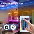 1M/3M/5M/10M USB 5V Led Strip Lights RGB APP and 24Keys Remote Control Flexible Tape Diode Lights for Room Home Decoration. 