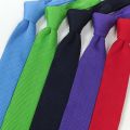 Knitted Ties For Men Slim Fashion Neckties Plain Black Red Knit Tie Men Women Wedding Daily Casual Neck Knitted Cravatas HUISHI. 
