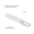 Usb Led Light 8 LEDs SMD LED Bulb 5V Power Input White USB Night - color white. 