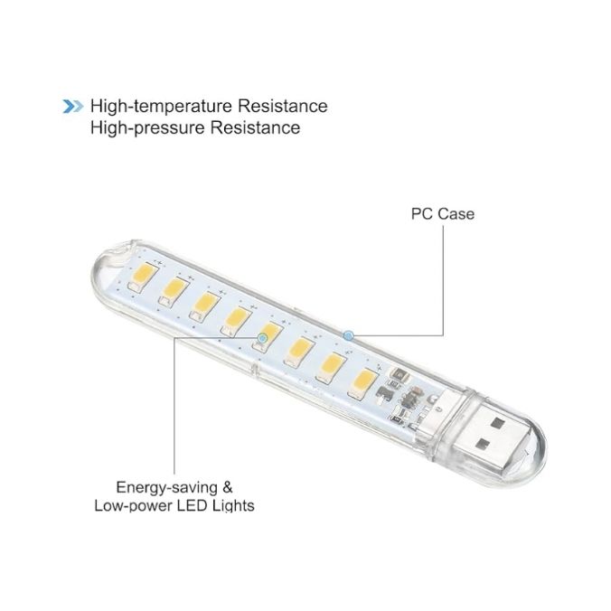 Usb%20Led%20Light%208%20LEDs%20SMD%20LED%20Bulb%205V%20Power%20Input%20White%20USB%20Night%20-%20color%20white%20-%20Image%202