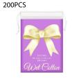 80/200 PCS Disposable Wet-compress Cotton Pad Portable Breathable Stretchable Open Type Facial Pre-Makeup Moist Cotton Pads. 