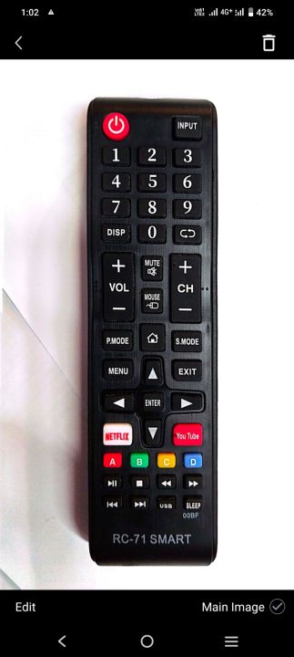 China LCD TV remote rc71 smart